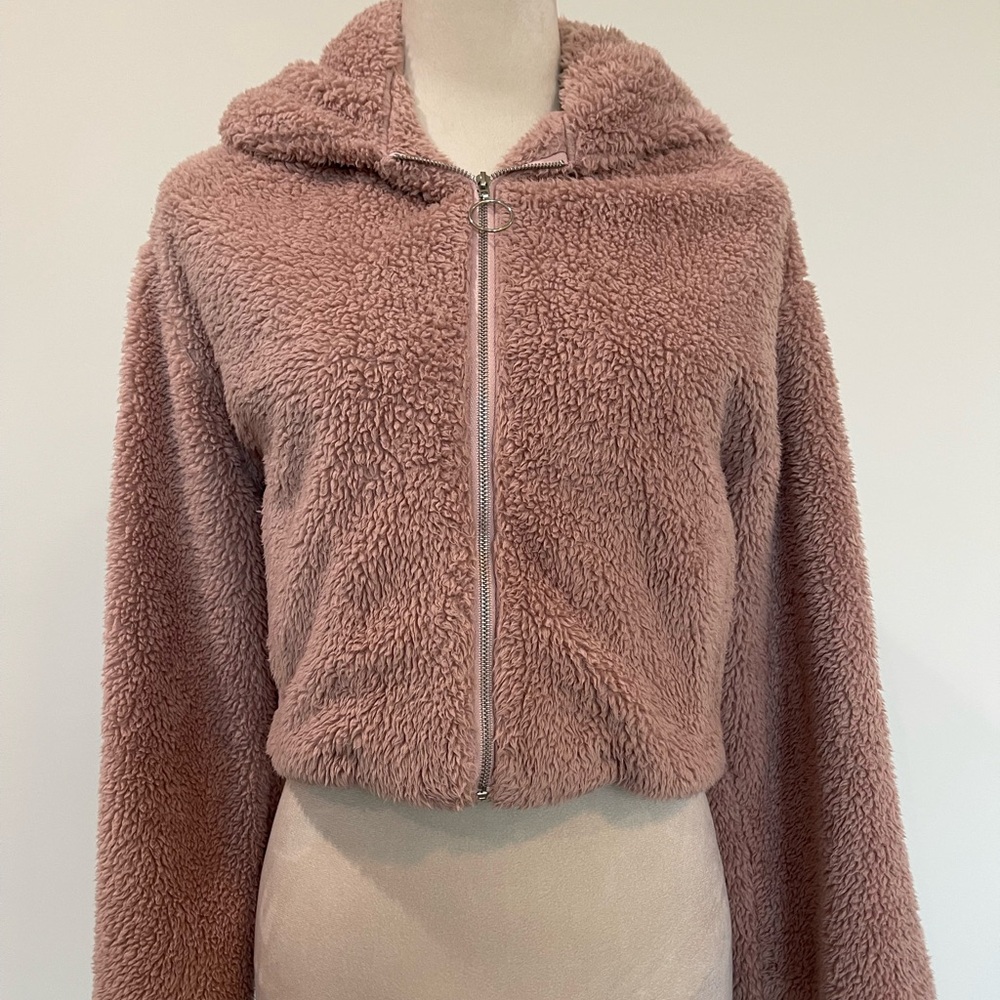 Express Mauve Teddy Jacket